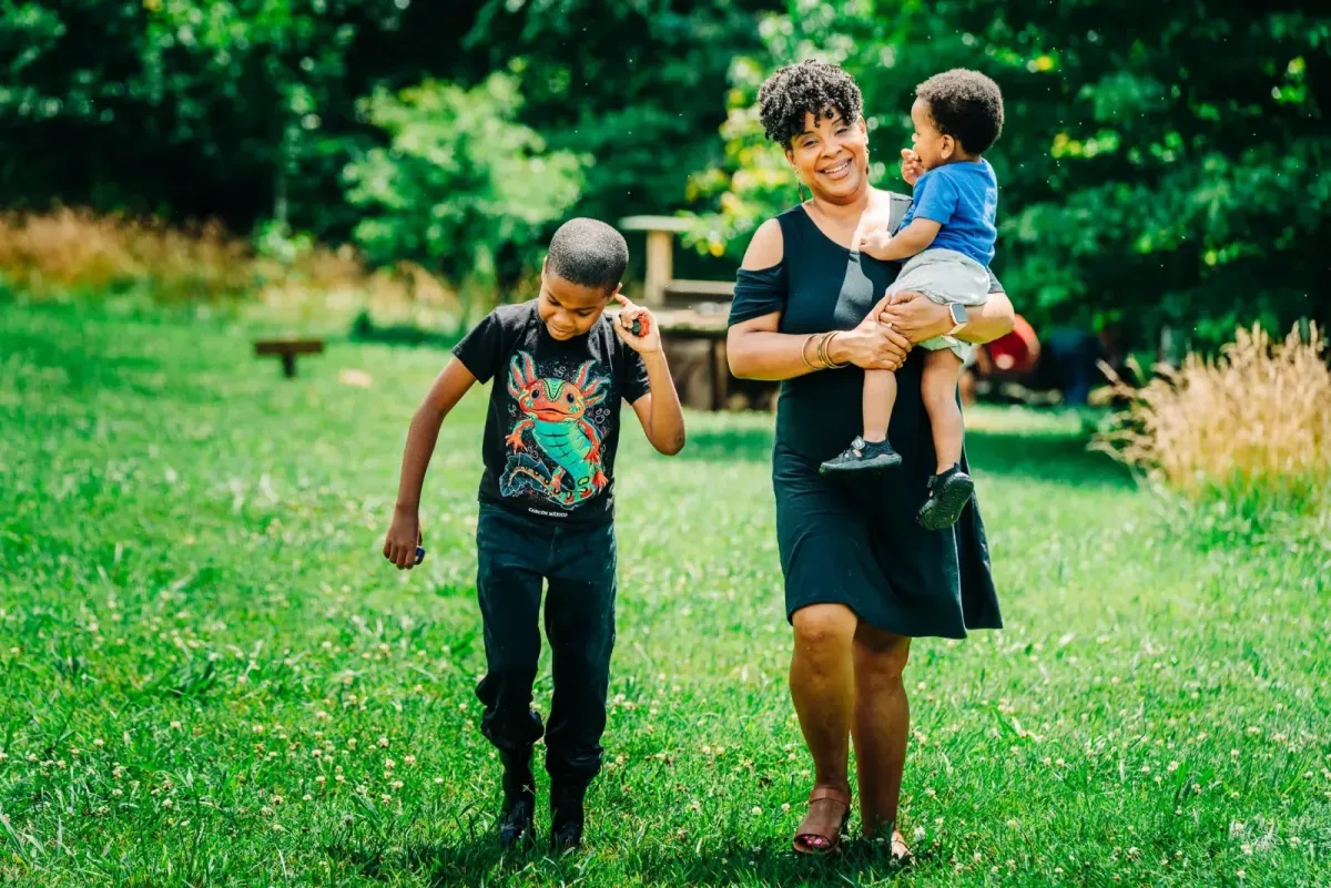 Children spending time together outdoors